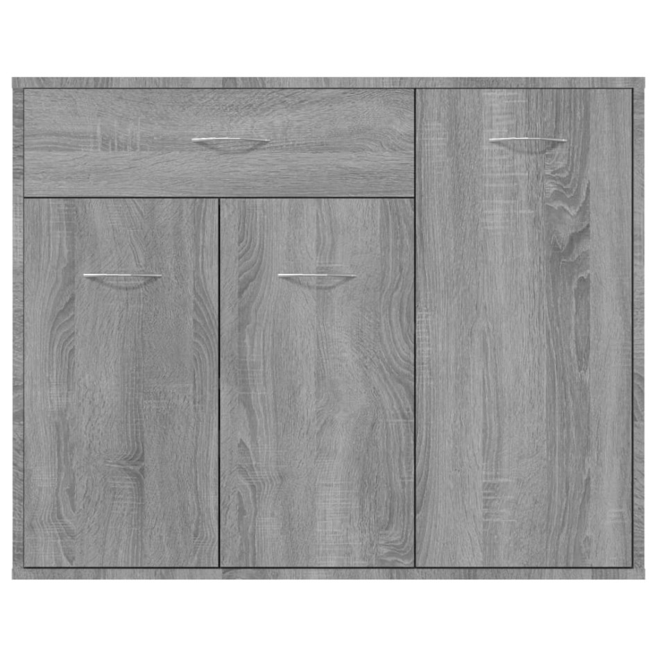 Aparador de madera contrachapada gris Sonoma 88x30x70