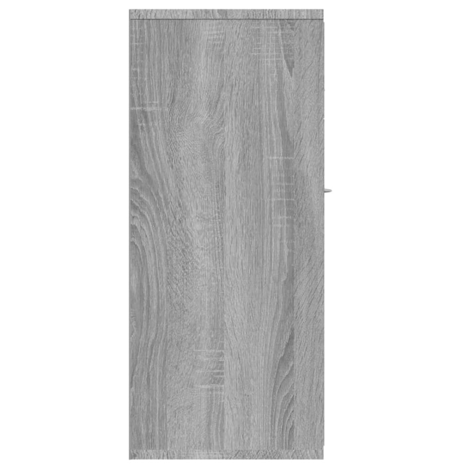 Aparador de madera contrachapada gris Sonoma 88x30x70