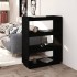 Estantería/divisor de espacios madera pino negro 80x35x103