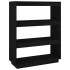 Estantería/divisor de espacios madera pino negro 80x35x103