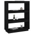 Estantería/divisor de espacios madera pino negro 80x35x103