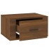 Mesitas de noche de pared 2 uds color roble marrón 50x36x25