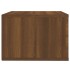 Mesitas de noche de pared 2 uds color roble marrón 50x36x25