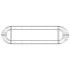 Arriate de gaviones de hierro galvanizado 190x50x50