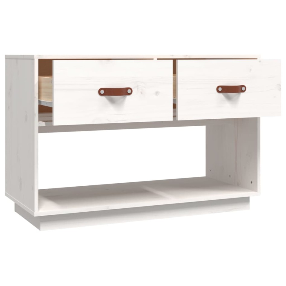 Mueble para TV madera maciza de pino blanco 90x40x60