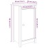 Aparadores 2 uds madera maciza de pino negro 39x35x80