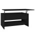 Mesa de centro madera contrachapada negro 80x50x40