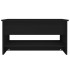 Mesa de centro madera contrachapada negro 80x50x40