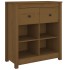 Aparador de madera maciza de pino marrón miel 70x35x80