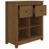 Aparador de madera maciza de pino marrón miel 70x35x80