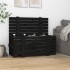 Caja de almacenaje madera maciza de pino negro 91x40,5x42