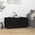 Caja de almacenaje madera maciza de pino negro 91x40,5x42
