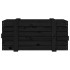 Caja de almacenaje madera maciza de pino negro 91x40,5x42