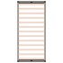 Estructura de cama de madera maciza negra 90x200