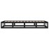 Estructura de cama de madera maciza negra 90x200