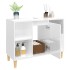 Armario de lavabo madera contrachapada blanco brillo