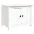 Mesa de centro de madera maciza de pino blanco 71x49x55
