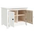 Mesa de centro de madera maciza de pino blanco 71x49x55