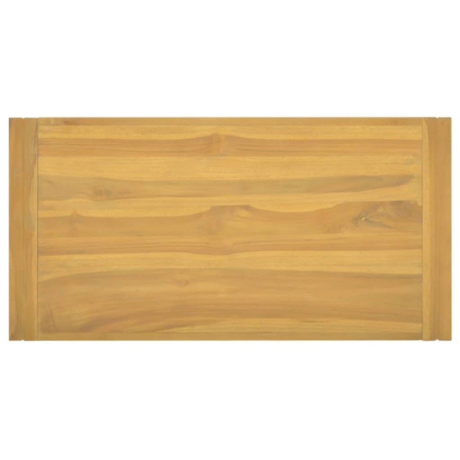 Armario de baño de pared madera maciza de teca 90x45x35