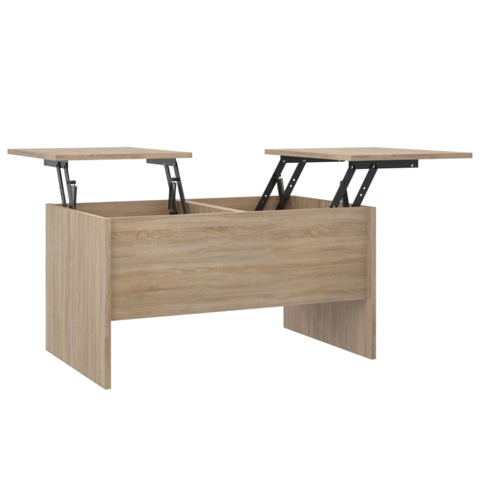 Mesa de centro madera de ingeniería roble Sonoma 80x50x42,5