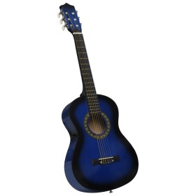 Guitarra clásica para niños y principiantes azul 1/2