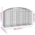 Cesta gaviones forma arco hierro galvanizado 200x50x100/120