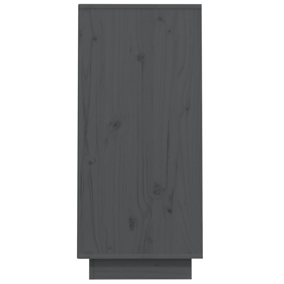 Mesa consola de madera maciza de pino gris 60x34x75