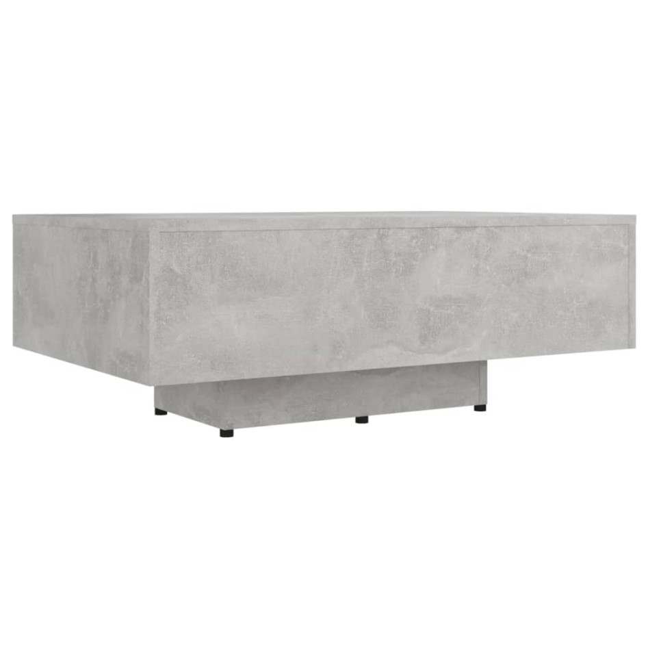 Mesa de centro madera ingeniería gris hormigón 85x55x31