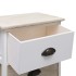 Mesitas noche 2 uds madera Paulownia blanco natural