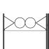 Biombo divisor de 6 paneles de tela blanco 240x220