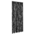 Cortina mosquitera de chenilla gris antracita 90x220
