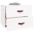 Mesita de noche de pared blanco 50x36x40
