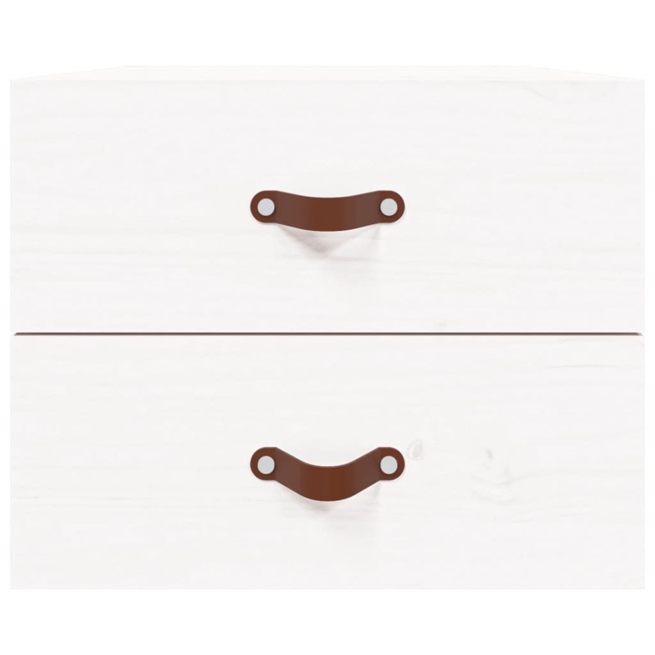 Mesita de noche de pared blanco 50x36x40