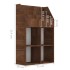 Revistero niños madera contrachapada marrón roble 71x30x114