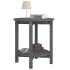 Mesa de centro de madera maciza de pino gris Ø55x60