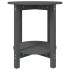 Mesa de centro de madera maciza de pino gris Ø55x60