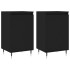 Aparadores 2 uds madera de ingeniería negro 40x35x70
