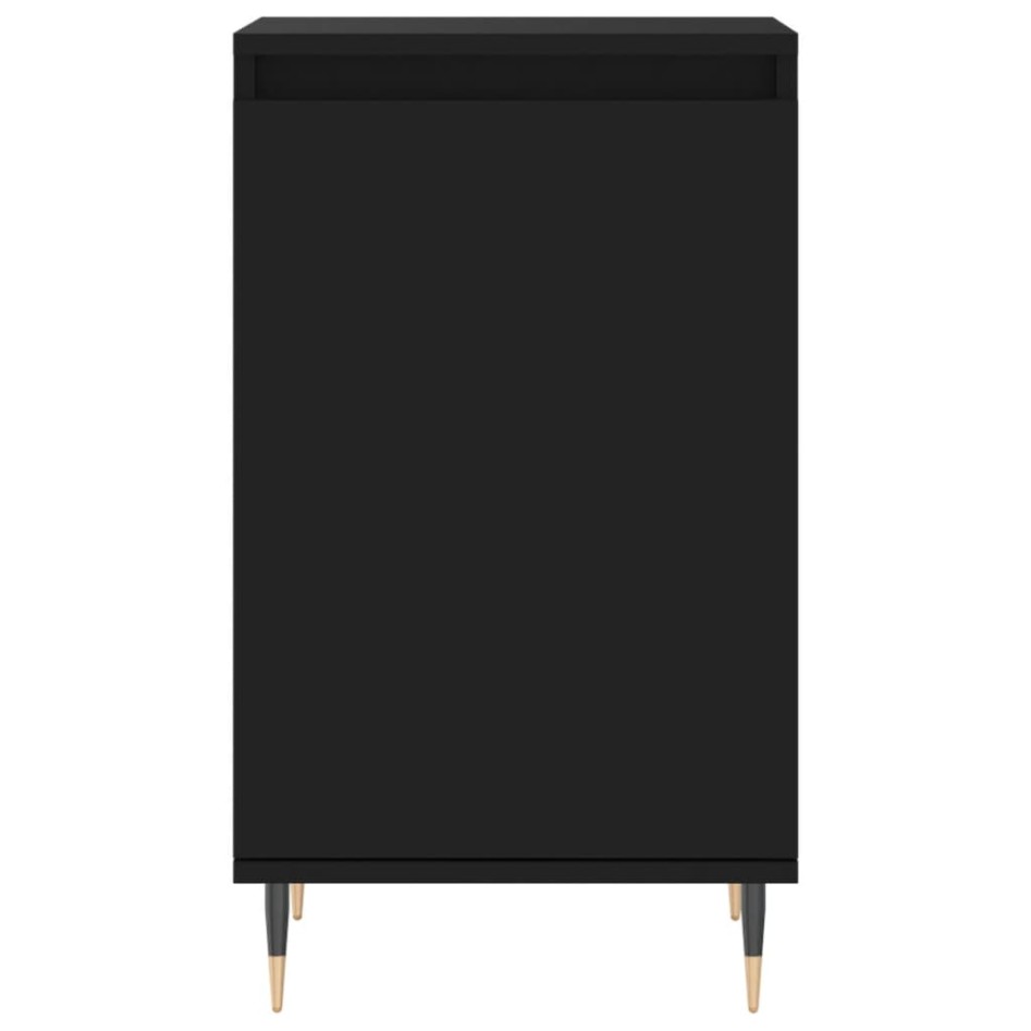 Aparadores 2 uds madera de ingeniería negro 40x35x70