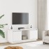 Mueble para TV de madera maciza de pino blanco 110,5x35x44
