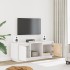 Mueble para TV de madera maciza de pino blanco 110,5x35x44