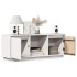 Mueble para TV de madera maciza de pino blanco 110,5x35x44