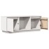 Mueble para TV de madera maciza de pino blanco 110,5x35x44