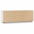 Mueble para TV de madera maciza de pino blanco 110,5x35x44