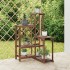 Soporte para flores de madera maciza abeto 62,5x61,5x101,5