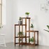 Soporte para flores de madera maciza abeto 62,5x61,5x101,5