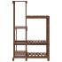 Soporte para flores de madera maciza abeto 62,5x61,5x101,5