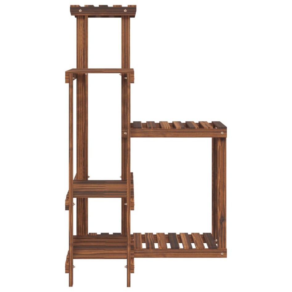 Soporte para flores de madera maciza abeto 62,5x61,5x101,5