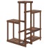 Soporte para flores de madera maciza abeto 62,5x61,5x101,5