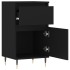 Aparadores 2 uds madera de ingeniería negro 40x35x70