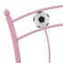 Estructura de cama sin colchón metal rosa 90x200